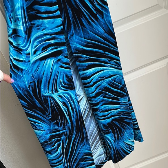 Cache Blue and Black Maxi Dress - Picture 4 of 9